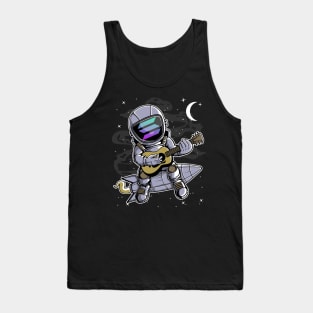 Astronaut Guitar Solana SOL Coin To The Moon Crypto Token Cryptocurrency Blockchain Wallet Birthday Gift For Men Women Kids Tank Top